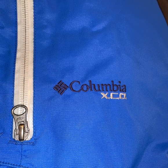 COLUMBIA XCO INTERCHANGE coat 2 layers very warm with a hood size XXL BLUE GRAY - Picture 2 of 12